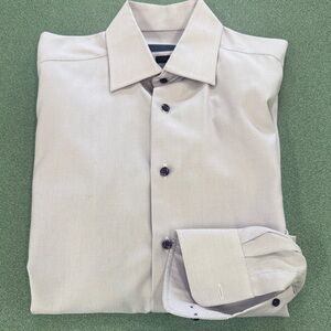 David Donahue Light Gray Dress Shirt